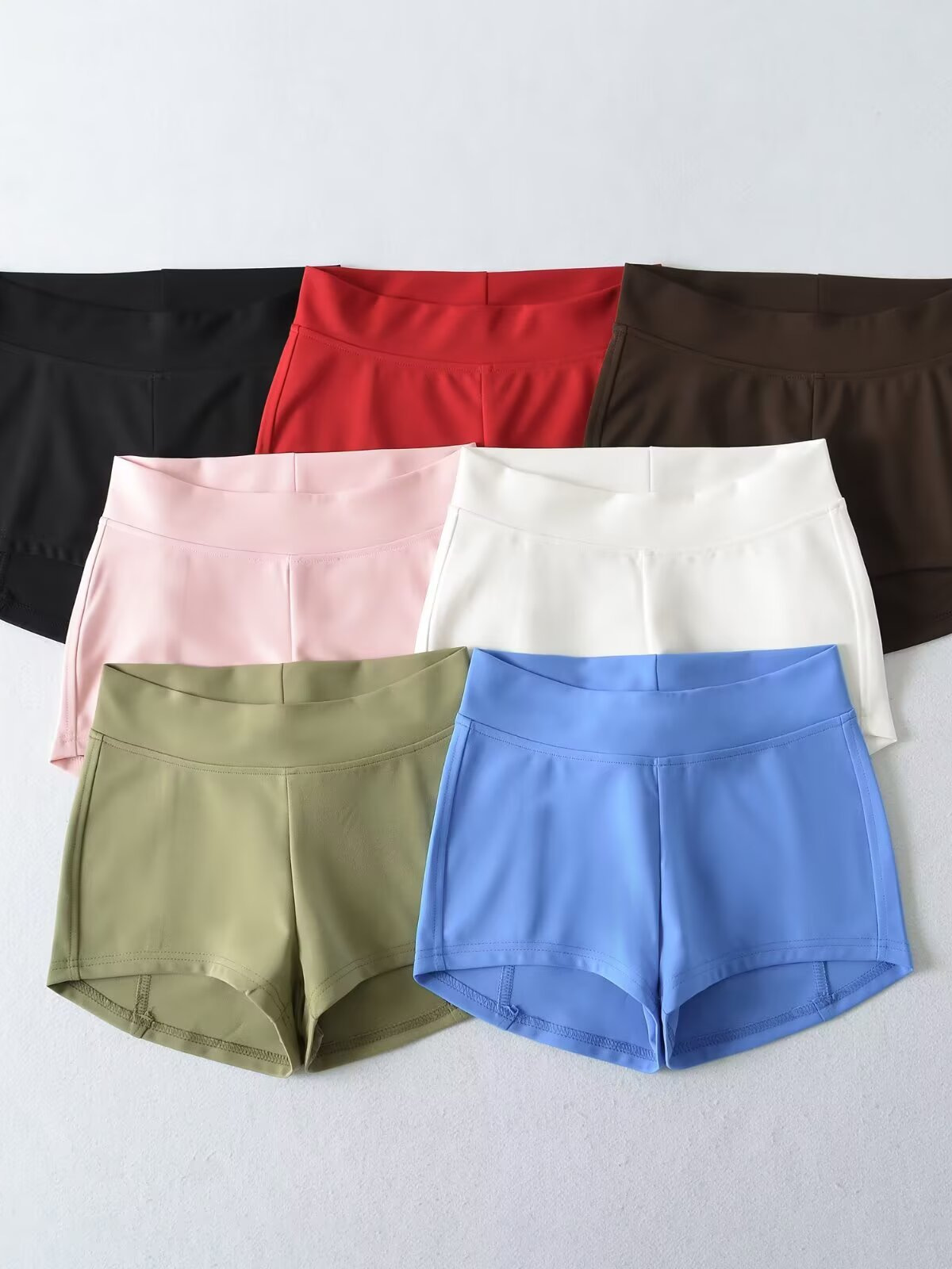 UU-L6211 Short de sport élastique Pantalon de yoga skinny de trois pouces à fond pêche avec fonction amincissante anti-éblouissante Short de spor