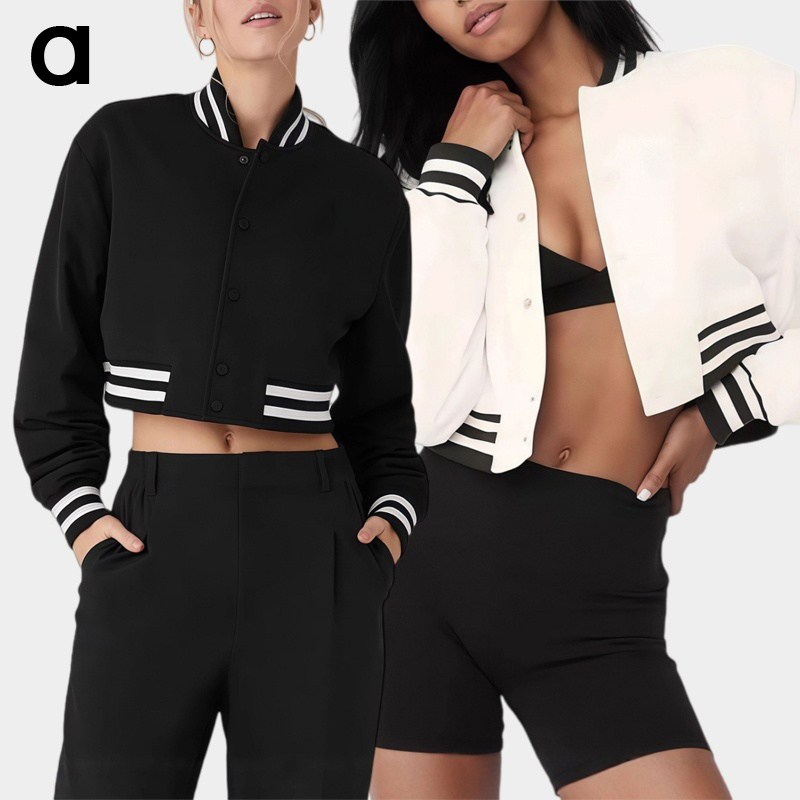 2026 New Arrival Long-Sleeve Zip-Up Hoodie with Unique Print Loose Casual Hooded Cardigan Simple Casual Cropped Baseball Jacket Knit Sports Top & Ou