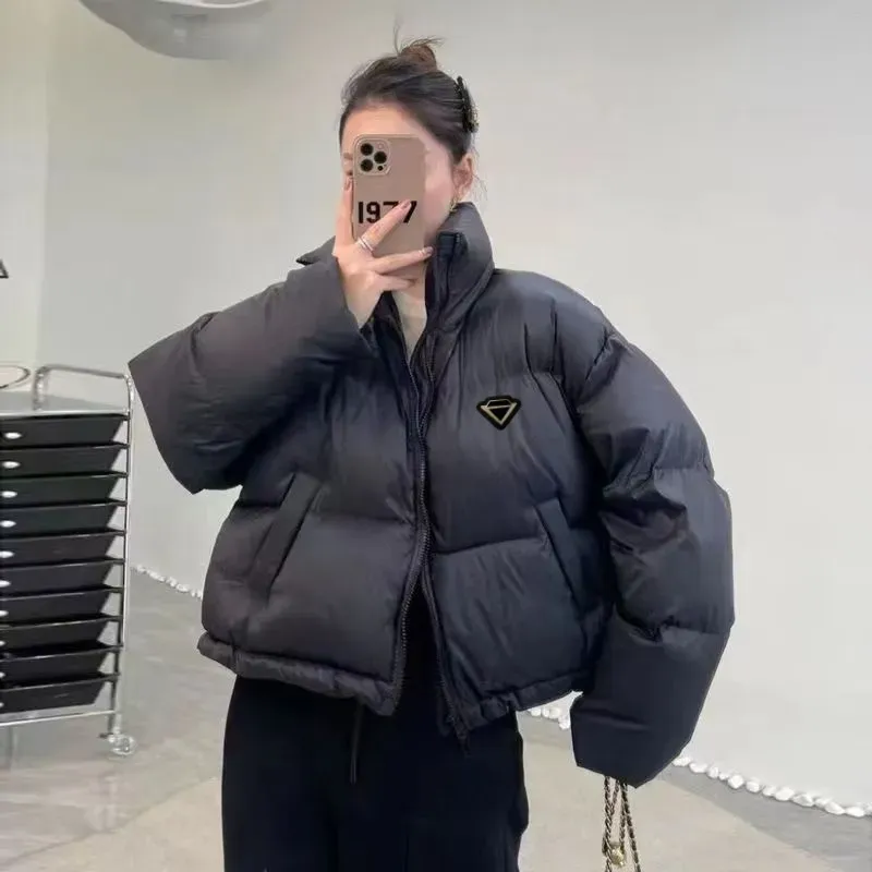 down jacket womens down jacket winter brand designer classic letter printed short down coat loose casual warm womens thick jackets