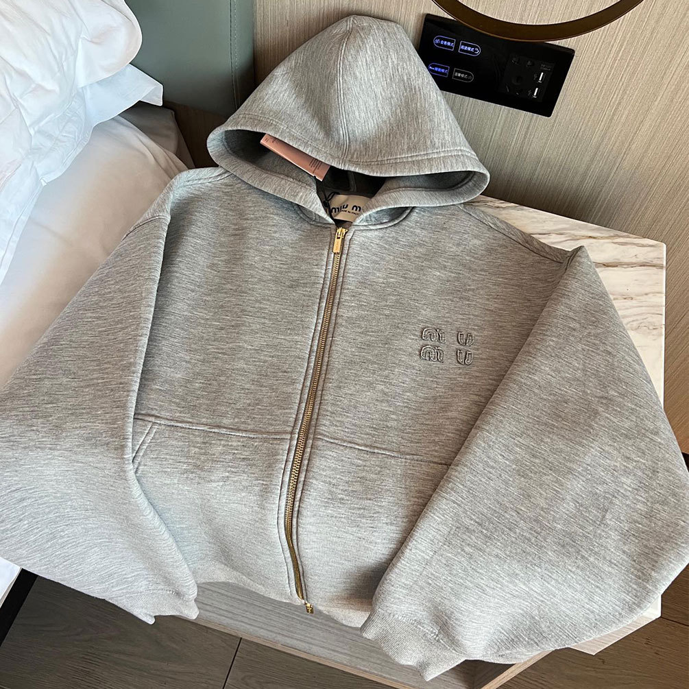 Women's Hoodies Designer Women's Hoodies Cotton Hooded Cardigan Loose Fit Jacket Casual Zipper Long Sleeve Sweatshirt