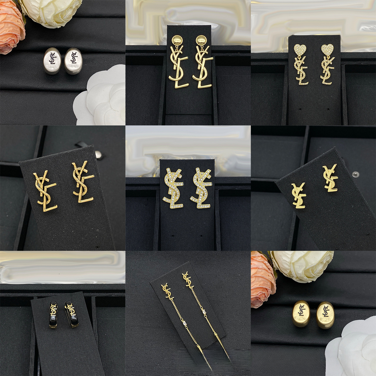 earrings luxury jewelry designer for women signature logo hoop stud earrings solid letter drop earrings decorative earrings daily dating wedding par