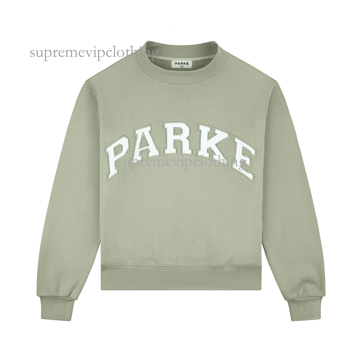 Parke New Summer Drops Mockneck Sweatshirts Vintage Varsity Cotton high quality version Sweatshirt designer Fashion Casual Designer Men and Women Ju