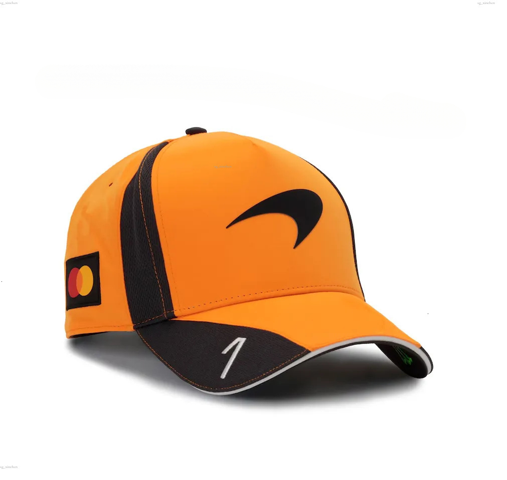 2025 Gorra de beisbol del equipo McLaren Oscar Piastri Papaya unisexe casquette de pilote mode loisirs sport voyage Baseball Cs hommes chapeau Ma