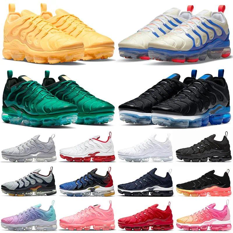 TN Plus Running Shoes Men Women Bubblegum Atlanta Black Royal Cherry Pure Platinum Noble Red Fresh Athletic Mens Womens Sports Trainers Sneakers Wal