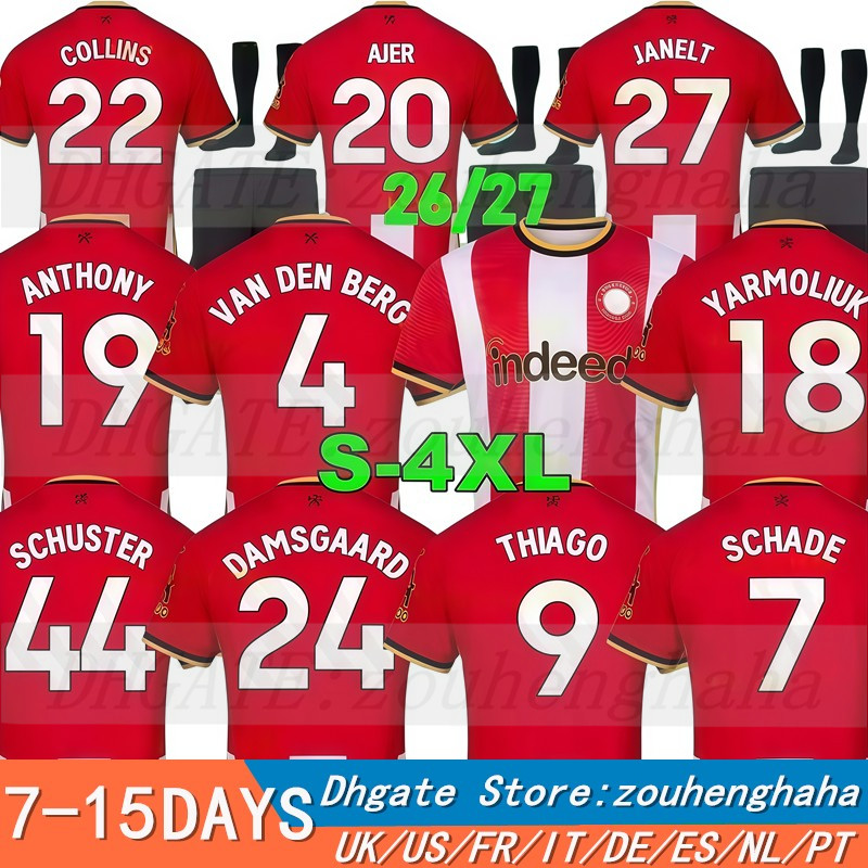 Brentforded 26 27 Jersey 2026 2027 Home Away Fans Soccer Jerseys Player Men kids Football Shirt Kit O.DANGO SCHADE COLLINS JANELT WISSA MBEUMO LE-image-958681387