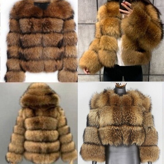 Cross Border European And American Hot Selling Manufacturer Coat Imitation Raccoon Patchwork Women's Faux Fur In Stock Wholesale