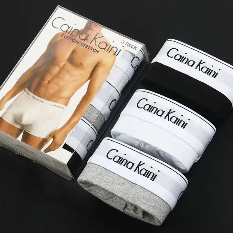 New solid color men's underwear boxers students youth trend breathable new fashion brand 01