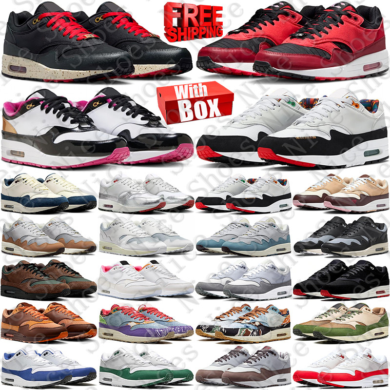 Free Shipping With Box Designer 1 1s patta waves 87 sneakers Sports Running Shoes mens trainers for womens chaussure basket homme trainer chaussures