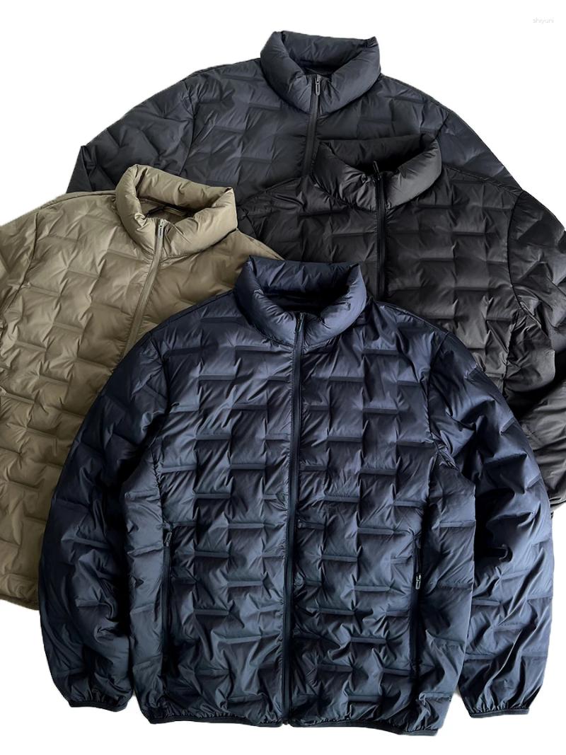 Men's Down Jacket Stand Collar Heavy Duty Waterproof Warm White Duck Vest Fashionable Urban Outdoor Casual Daily Wear S2609172WIB