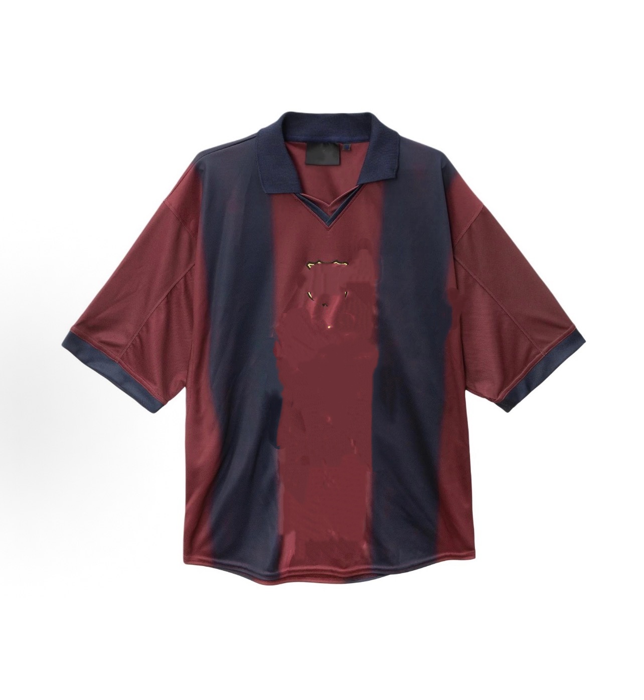 N collaboration style front team emblem logo vintage sports short-sleeved football jersey, for both men and women.