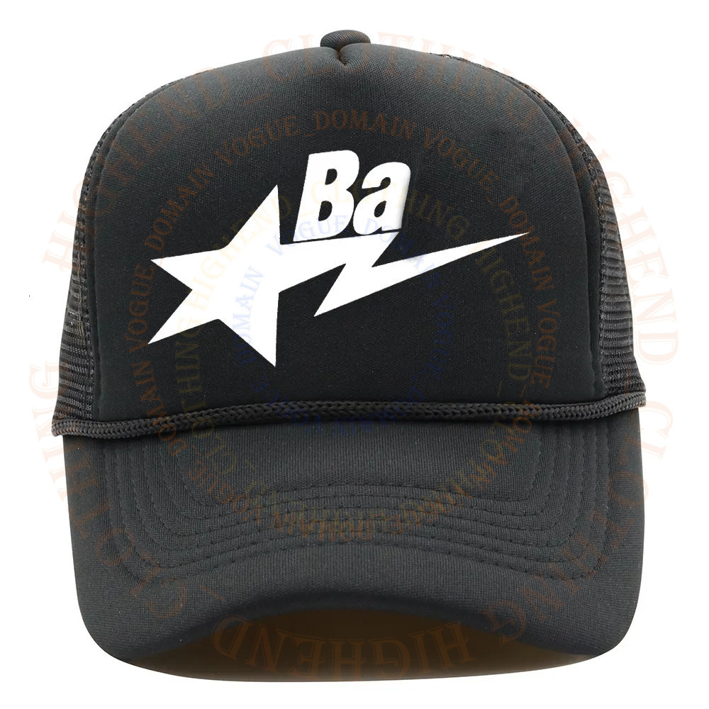 2026 Quality Fashion Ball Bapeity Designer Truck Caps Summer Casual High Street Letter Printed Sun Hat Breathable Mesh Baseball Cap For Men Unisex e