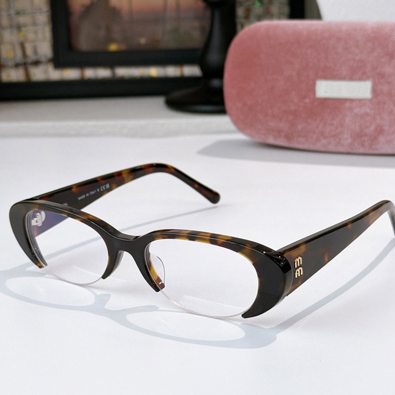 Designer Women Eyewear MU C05 U Vedette Sunglasses Oval half frame Optical glasses Women fashionable casual reading sunglasses
