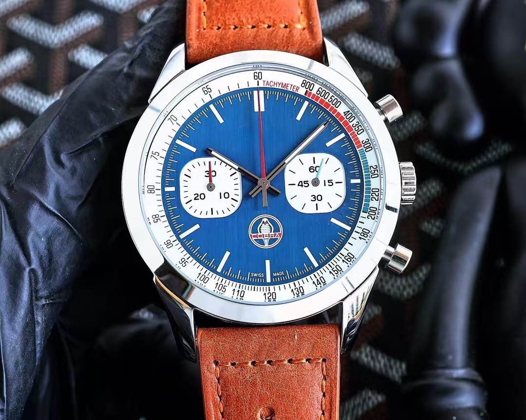 Top Time B01 Chronograph Mopetta Limited Edition 41mm Classic Fashionable 28800 VPH High Quality Waterproof Luminous Swiss Quartz Designer Luxury Me