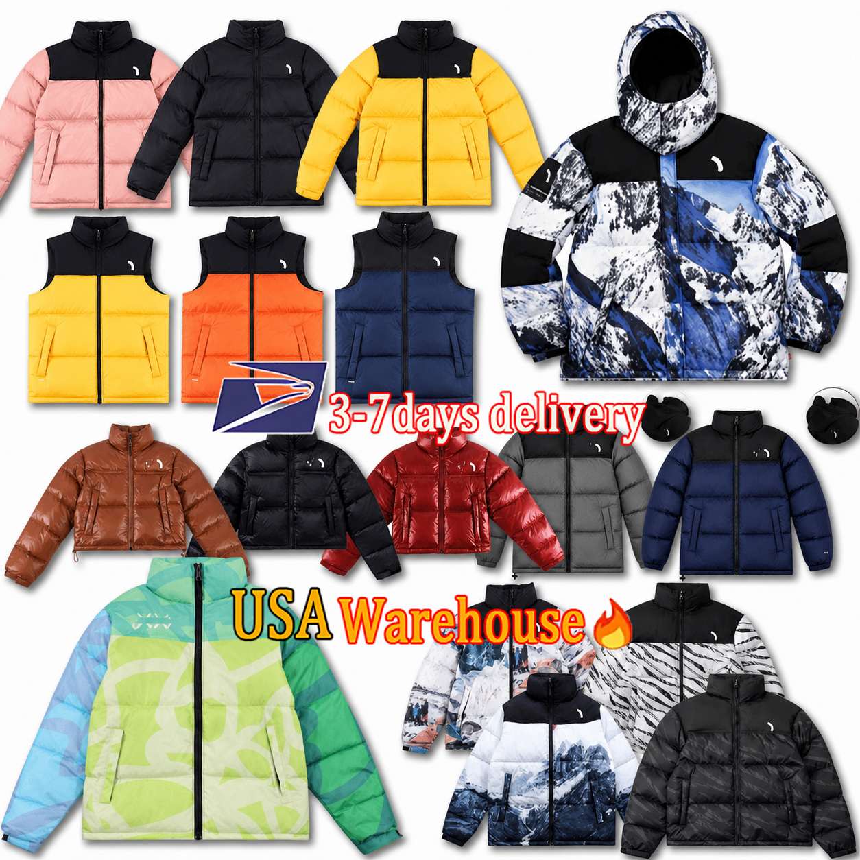 Hot Sell northfacelies puffer 700 jackets Designer Mens Thicken jacket Snow Mountain Windbreaker jacket men winter jacket parka women coat outdoor d