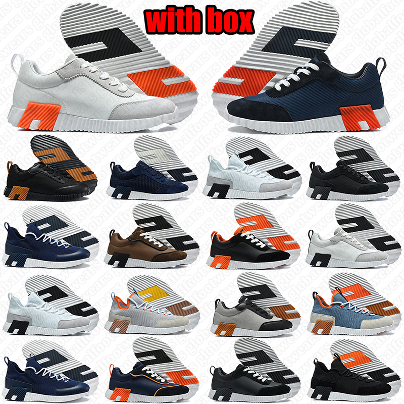 Free shipping Bouncing sneaker with box for men designer luxury casual shoes comfortable leather mesh trainers black white grey breathable sports sh