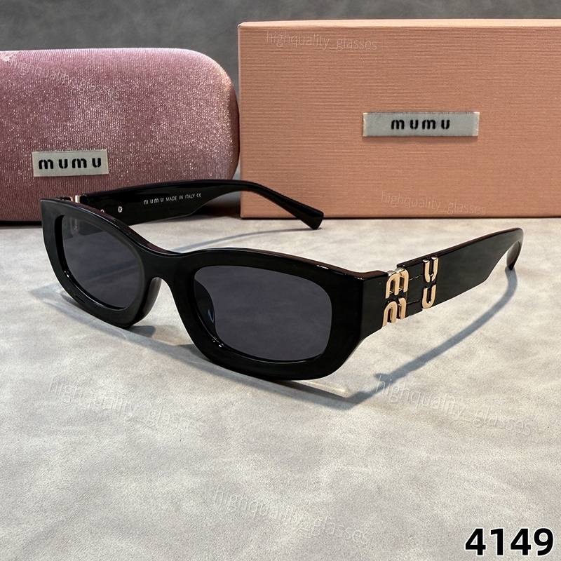 Designer Sunglasses For Women Frameless Cat Eye Shades Curved Surface Luxury Sun Glasses Y2K Regard SMU11W Reverie Vedette SMUB07 Glasses With Box