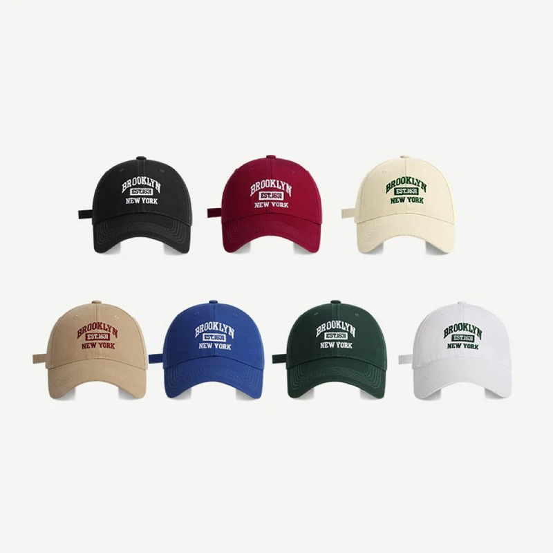 Designer Polo Brooklyn NY Embroidered Duckbill Women Korean Style Versatile Sun Protection Slim Face Baseball Cap For Spring Summer
