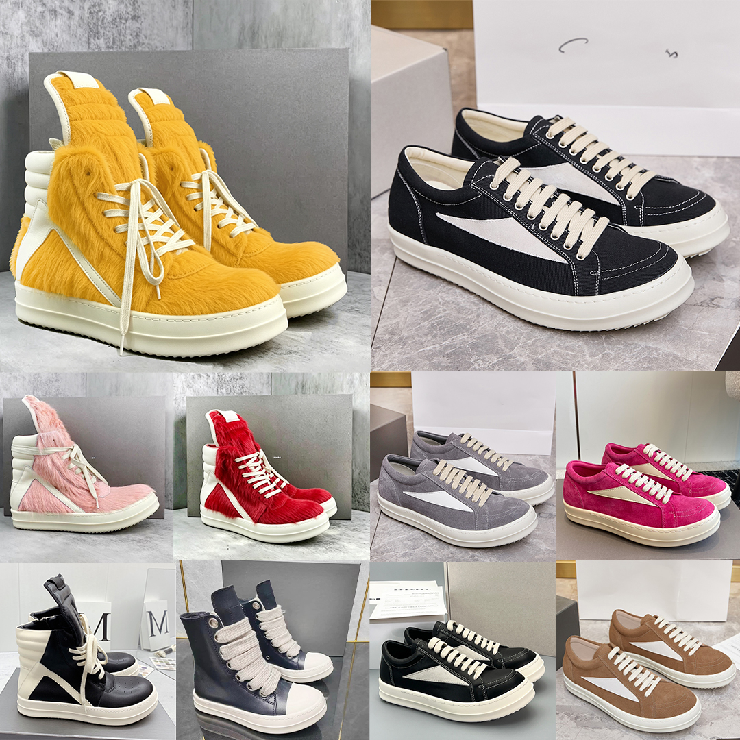 Genuine Leather boots for Men Women Thick Platform Sole Lace Up Ankle Boots Luxury Streetwear Triangle Patch Designer Casual Shoes boots women desig
