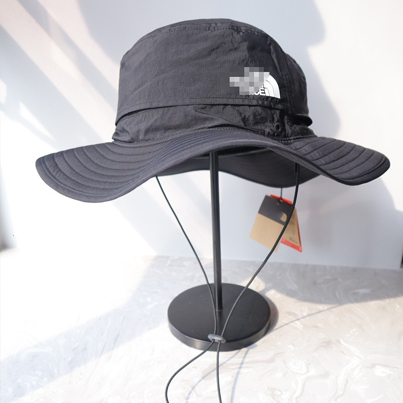 Designer 5A High Quality Stylish Quick Dry Breathable Wide Brim Fisherman Hat, Unisex Sun Protection Bucket Cap for Men Women Outdoor Travel Beach S