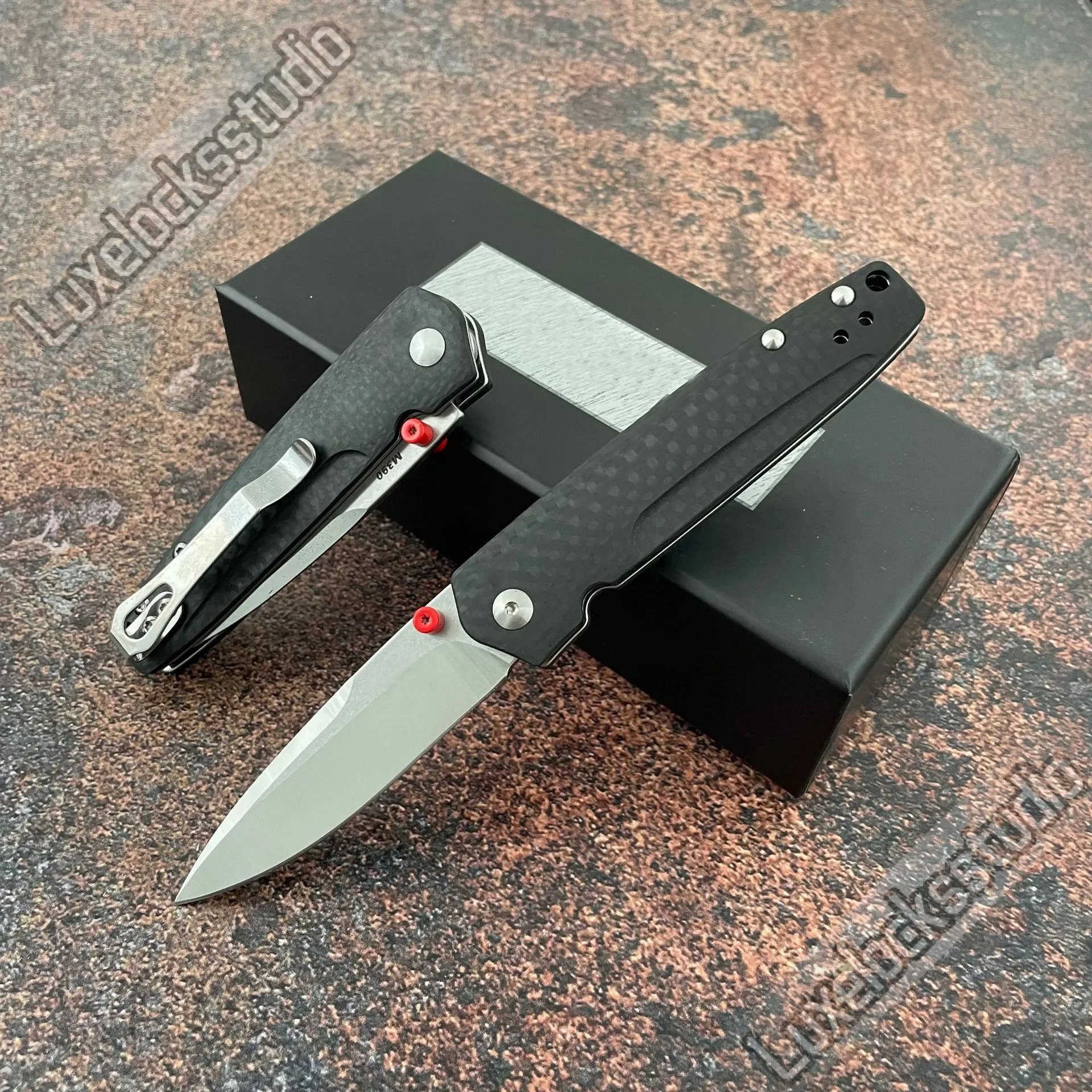New BM 485 Valet Carbon Fiber Folding Knife Outdoor Camping Hunting Pocket EDC Tool KNIVES Knives