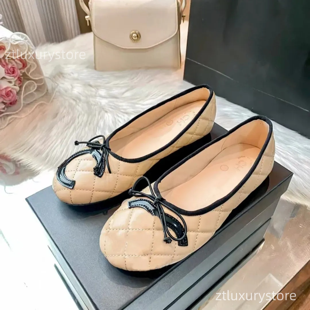2026 Designer Ballet Women's Latest Style Endearing Unique Design Ballet Shoes Top Luxury Flat Women's Big logo Shoes High-Quality Outdoor