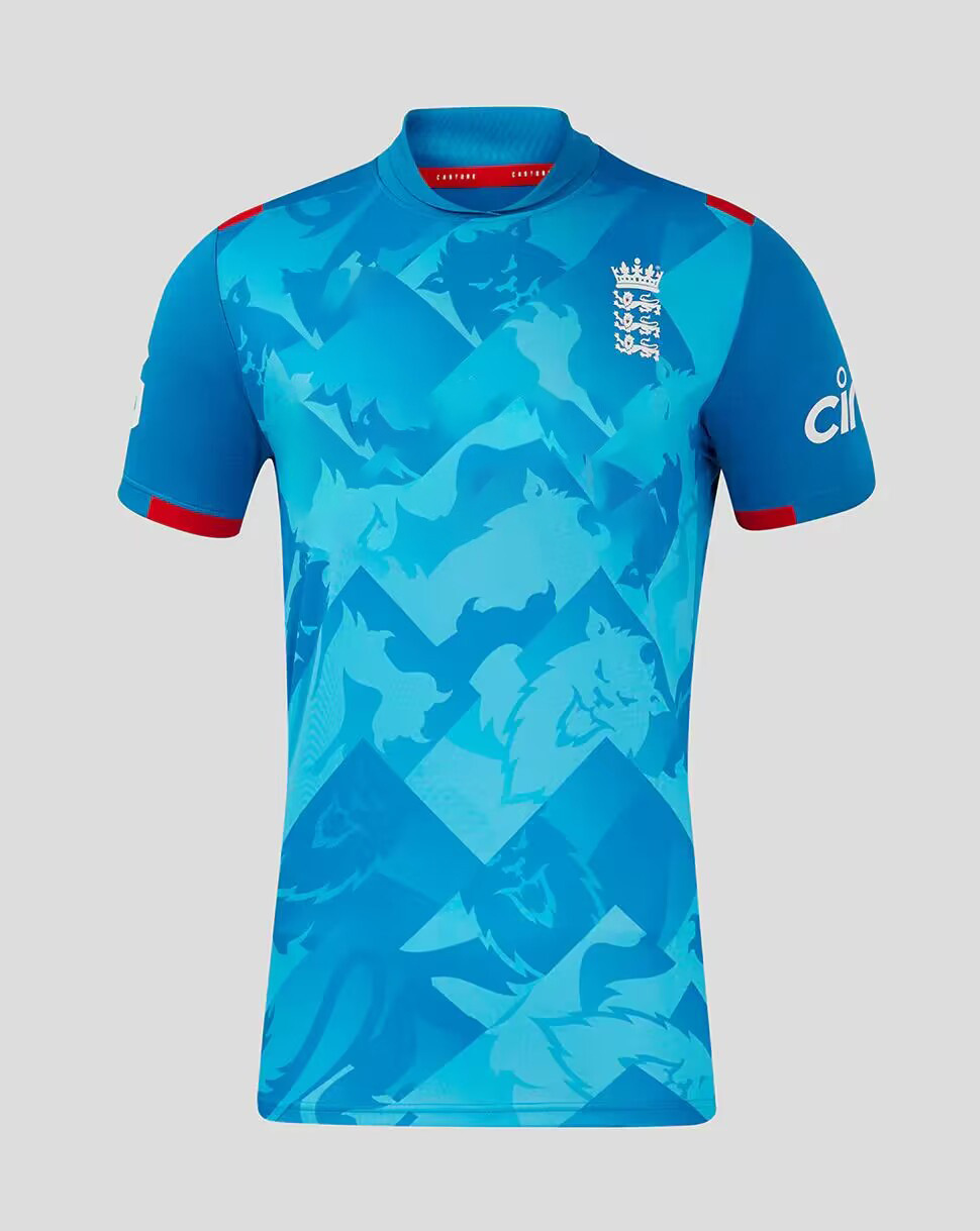 Kit Angleterre Cricket Uniforme Lettre T-shirt Polo Chemise de sport à col rond pour hommes