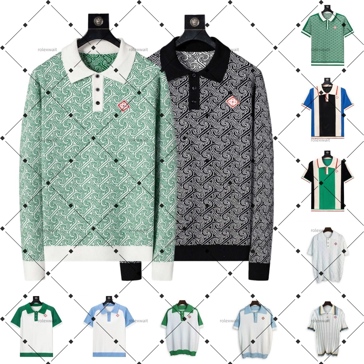 Cardigan Designer Polo Knitted sweater T-shirt Mens Sweaters Wool Casual High Quality Pull Half Zip Women Hoodie Jacket Winter Long Sleeve Sweater P