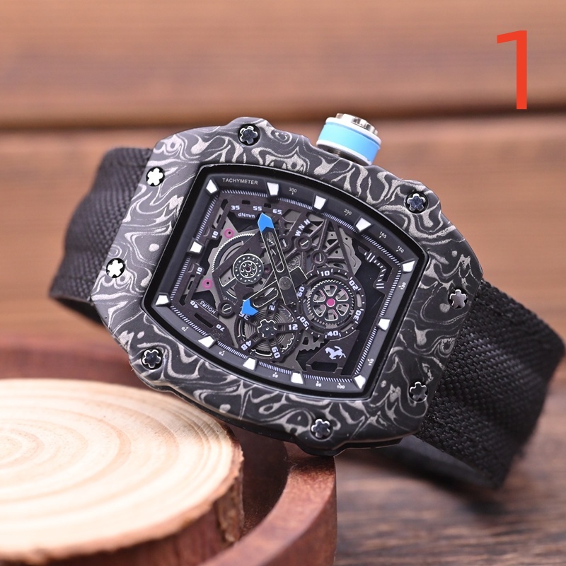 Rich Wristwatch for Men 2026 New mens Watches Two needles Quartz Watch High Quality Top Luxury Brand designer Clock Leather Strap Fashion Elegant Ho