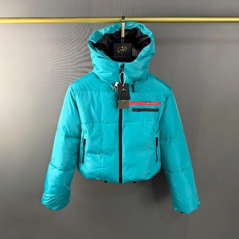 womens puffer jacket designer jacket winter jacket down jackets with genuine fur collar embroidered badge hooded coat