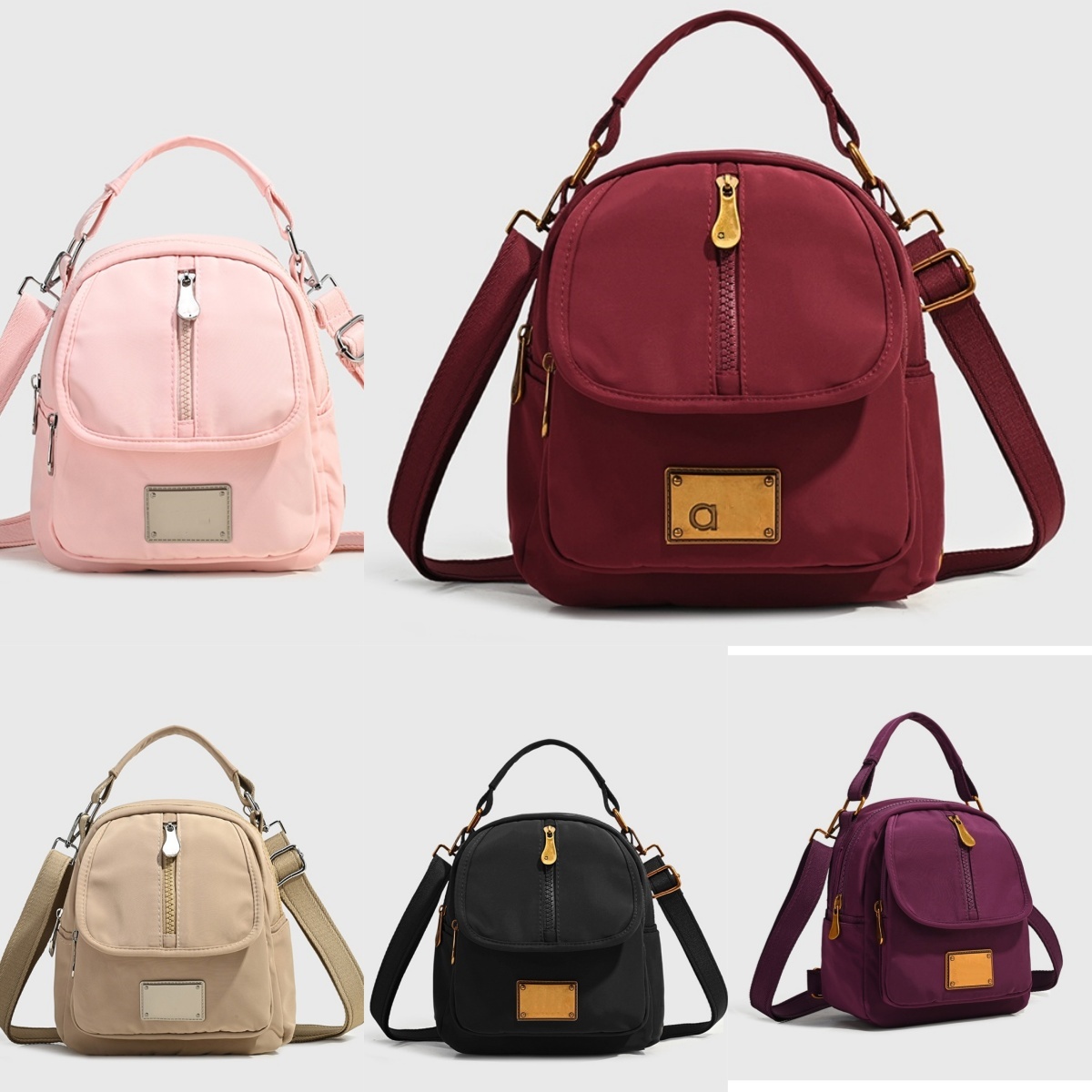 2550AO Messenger Yoga Bag Women's Simple New Joker Casual Fashion Multi-layered Cosmetic Handbag Canvas Bag Oxford Cloth Shoulder Bag