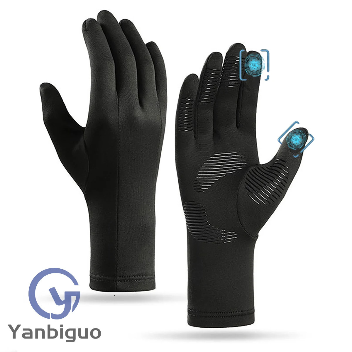 Skihandschoenen Voeringen Thermisch Warm Touchscreen Pak voor Winter Heren Dames Fietsen Hardlopen Dun Lichtgewicht 260716