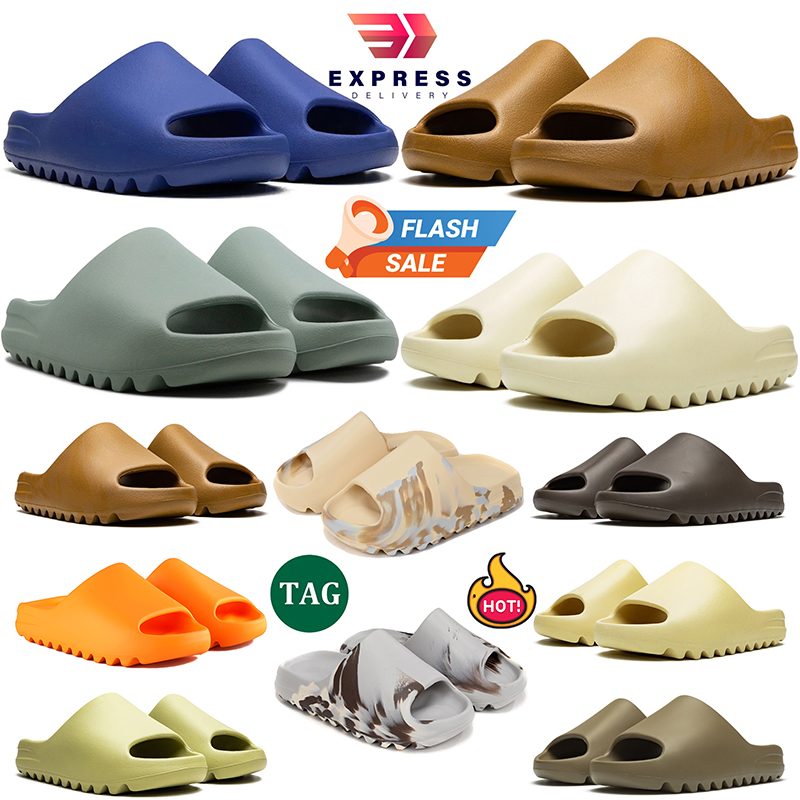 Designer Sandals Runners Mens Women Slippers Slides Slider Mineral Blue Onyx Pure Ochre Bone Resin Clog Desert Sandal Slipper Beach Shoes