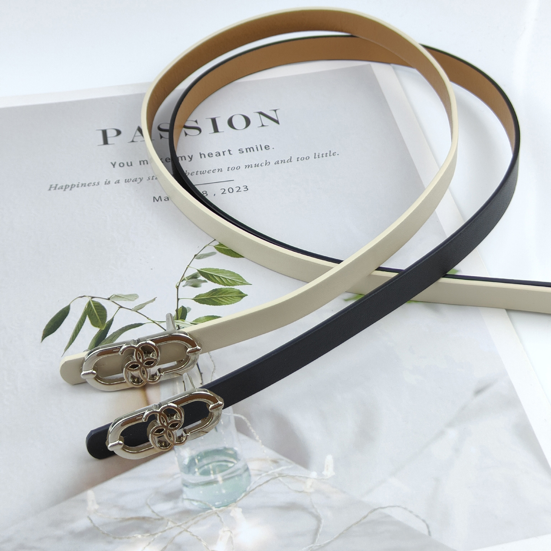 Belts 2026 New Korean Style Simple Fashion Decorative Women's Suit Skirt with Belt In Stock Supports Wholesale and Dropshipping