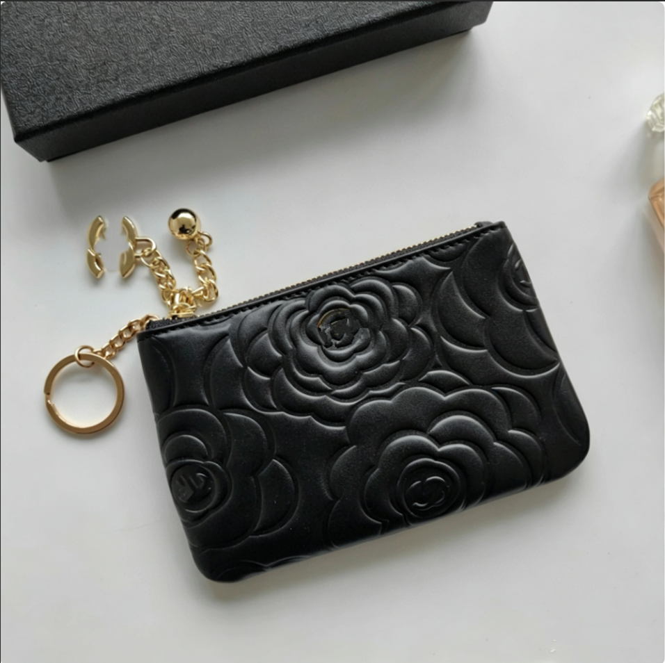 Designer Zippered Wallet for Women - High-Quality Genuine Leather Key Pouch & Coin Purse Zero wallet, cc card case, earphone case