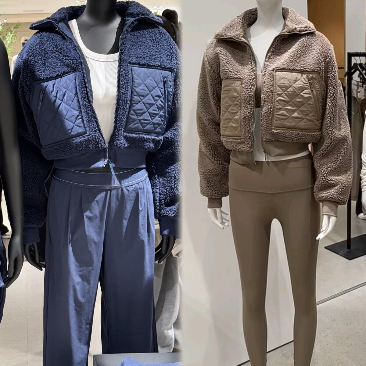 Designer Sherpa Edge Bomber Jacket Coat Cotton Windbreaker Clubhouse Jacket Trousers Hoodie Lamb Wool Hair Coats Tanktop Pantalon Fleece Zipper Thic