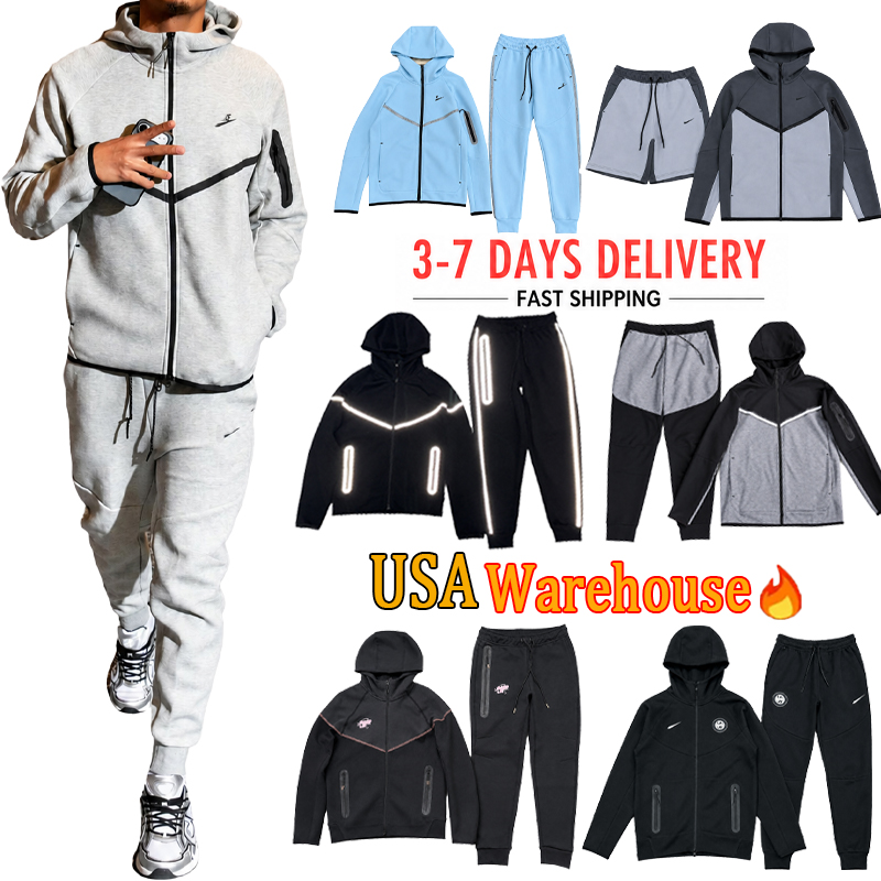 Tech Fleece Tracksuit Mens Womens Full Zip Hoodie Jogger Pants Designer Sportswear Jacket Sweatpants Thick Winter Casual Running Outfit Tracksuits