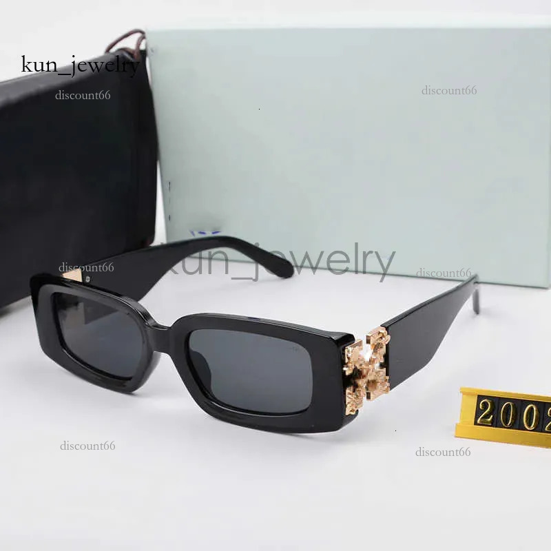2026 AAA Designer Whte Lunettes de soleil Femmes Cadre Texte imprimé Hommes Offwhite Lunettes de soleil à la mode Off Whitedunk Glass Arrow Glass