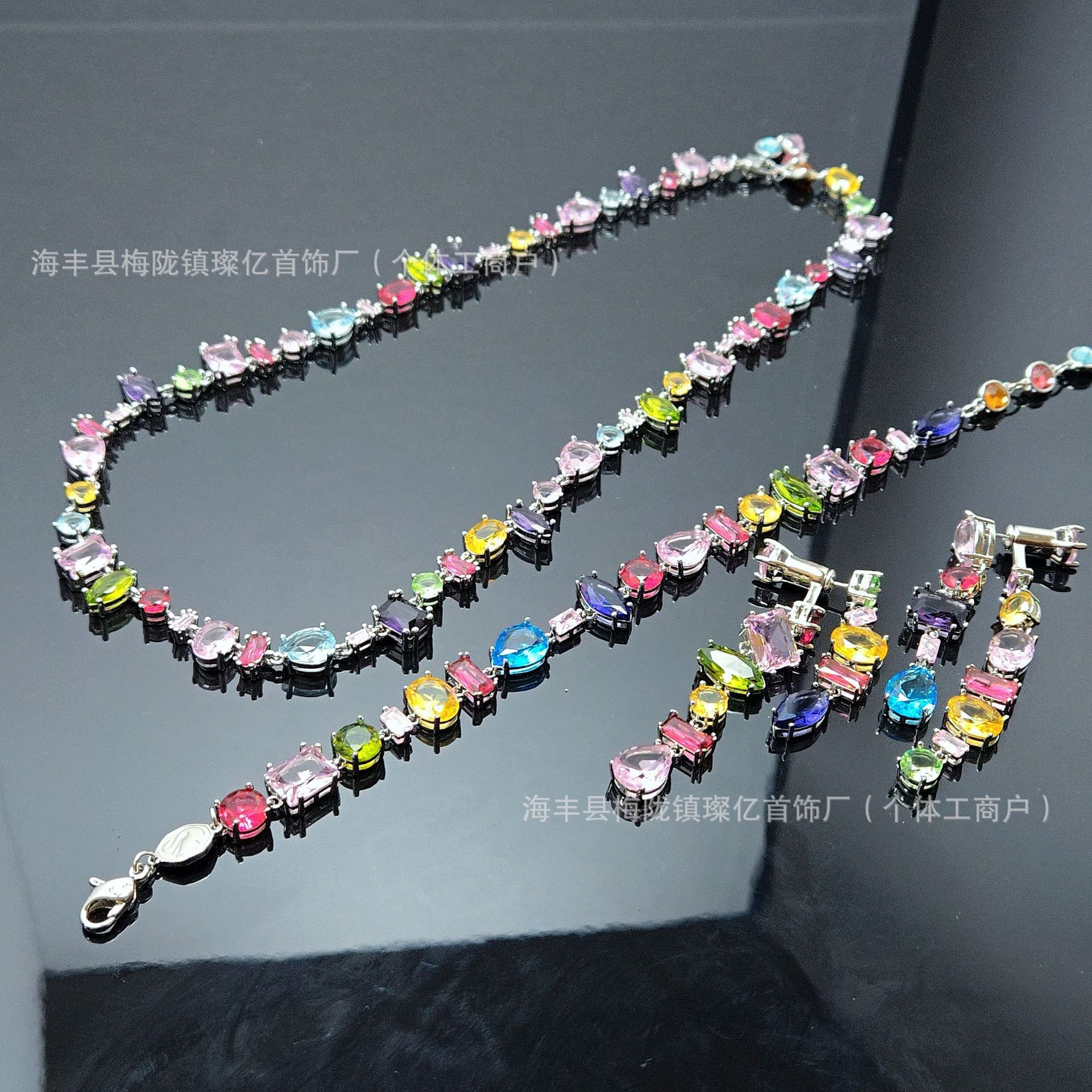 Swan Necklace Woman Designer Swarovskilyity Necklace Arianna Swerovski Sawarovski Jewelry Color Crystal Necklace Cut Water Drop Shape Mixed Bracelet