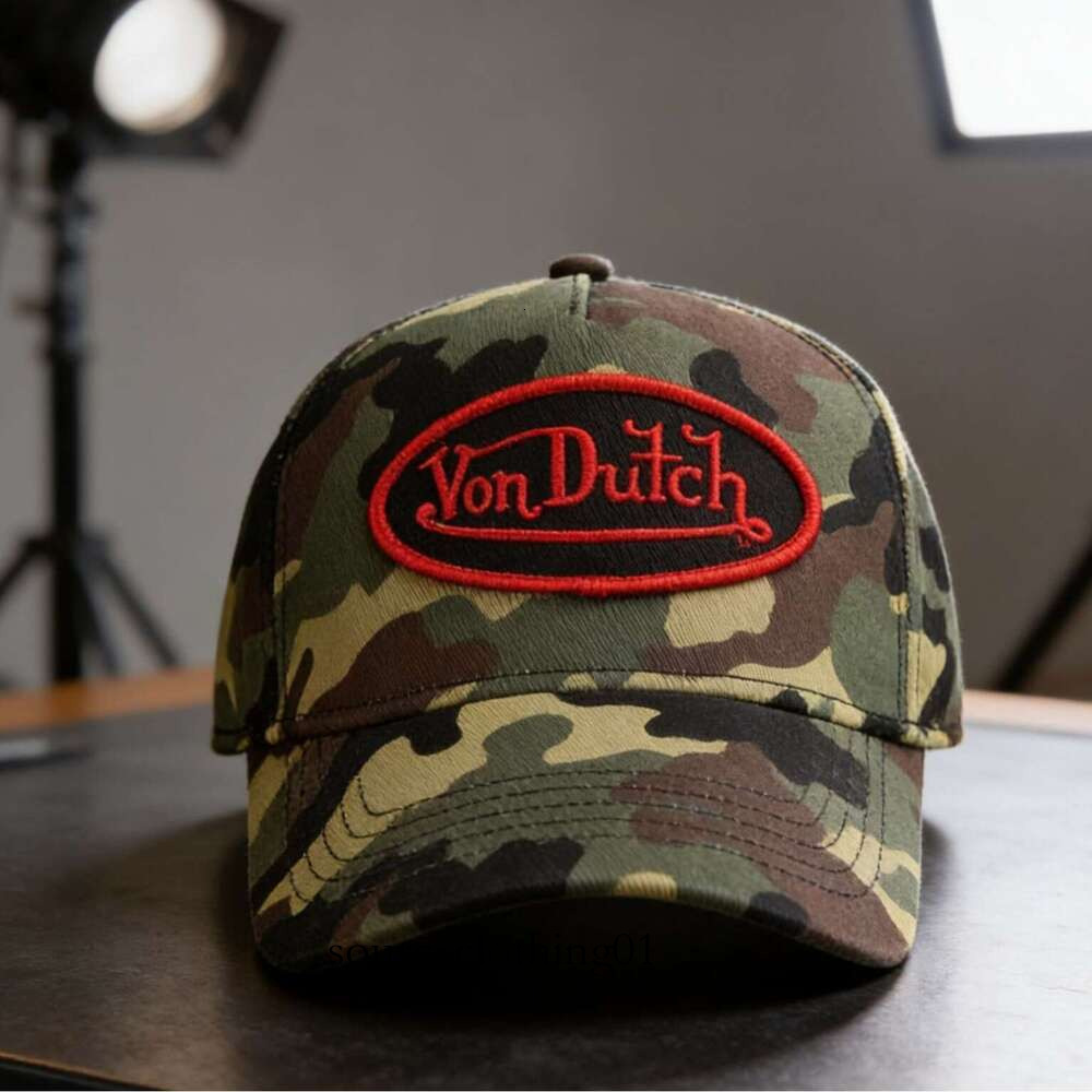 Von Ducth Hat Baseball Cap For Men And Women Embroidered Sun Protective Mesh Embroidered High Quality Trucker Hat Designer Von Dutchcap Fashion Hat