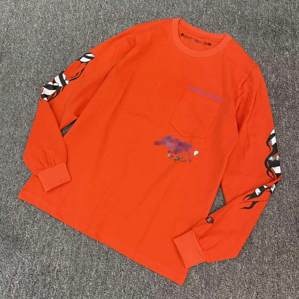 Chrome Long Sleeve Designer T Shirts Outdoor Sweatshirts Print Spring Summer Sweatshirts Sanskrit Cross Mattyboy Loose Sport Hoodie Long Sleeve Grap