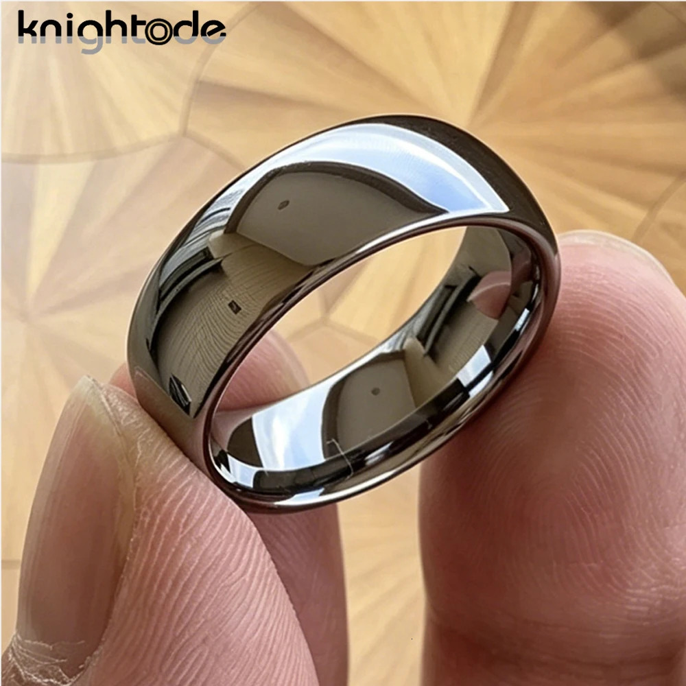 High Quality Tungsten Carbide Ring Wedding Engagement Ring For Men Women Domed Band Polished Shiny Comfort Fit 8/7/6/5/4/3/2mm260717