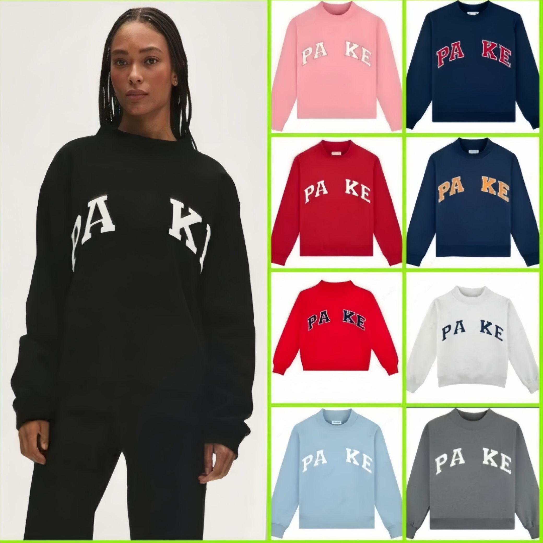 womens embroideried letters parke sweatshirt hoodie for spring autumn outdoor loose hoodies vintage college long sleeve tops