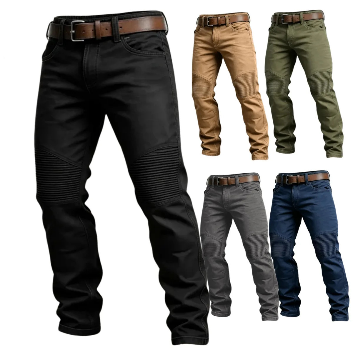 Cargo Pants Mens Loose Straight Oversize Clothing Solid Grey Versatile Work Wear Black Joggers Cotton Casual Male Trousers 260717banjia