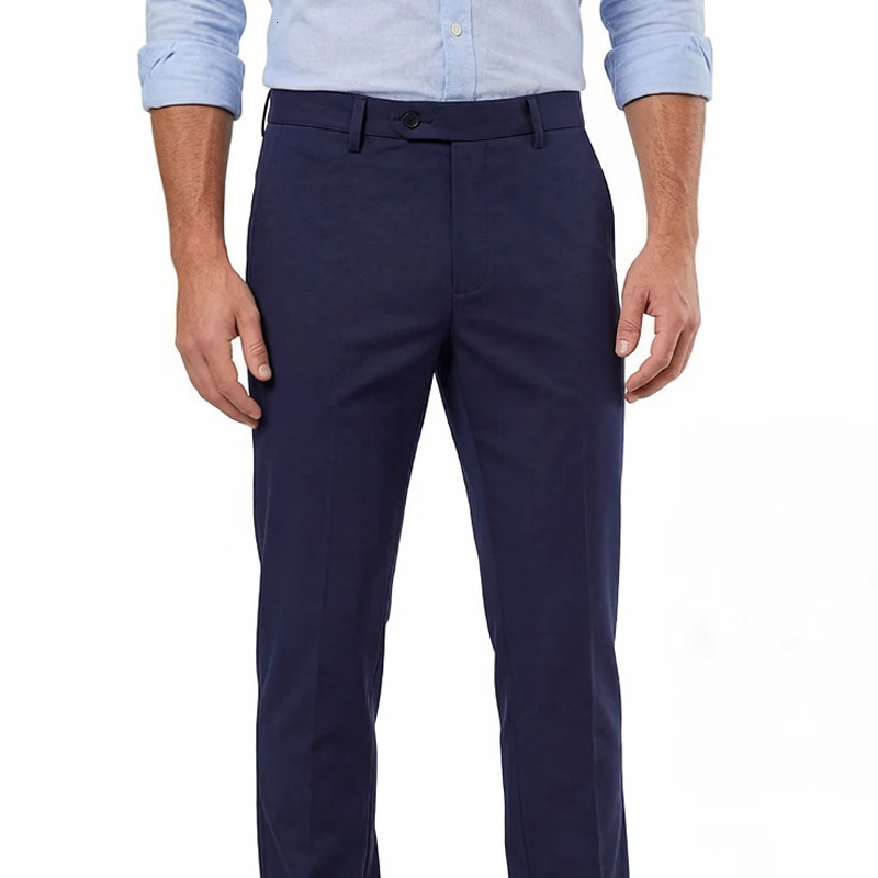 Mens Dress Pants Slim Fit Slacks for Men Business Casual Formal Wedding Plain WrinkleResistant Pant Party 260717banjia