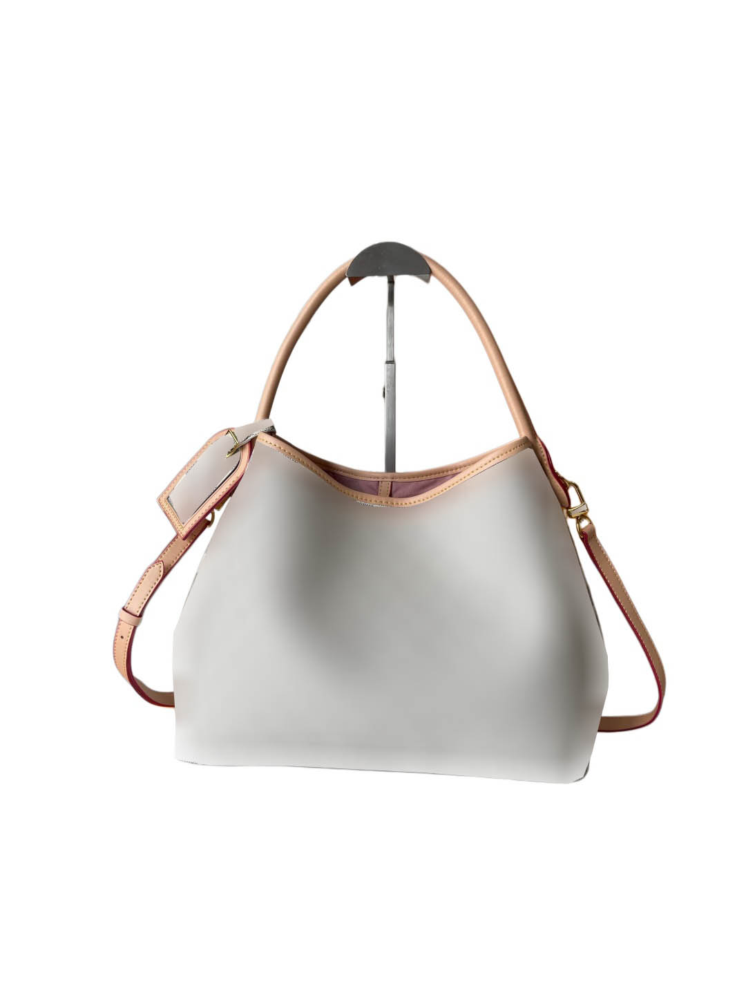 Women's canvas shoulder tote bag large capacity handbag with leather handles, elegant daily shopping bag, suitable for travel and work