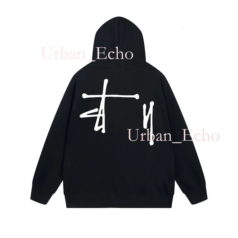 Stussty Hoodie Designer Graphic Hooded Unisex Trend Design Fashion Lightweight Without Bulkiness Street Harajuku Hoody Streetwear Stussyesshirt Hood