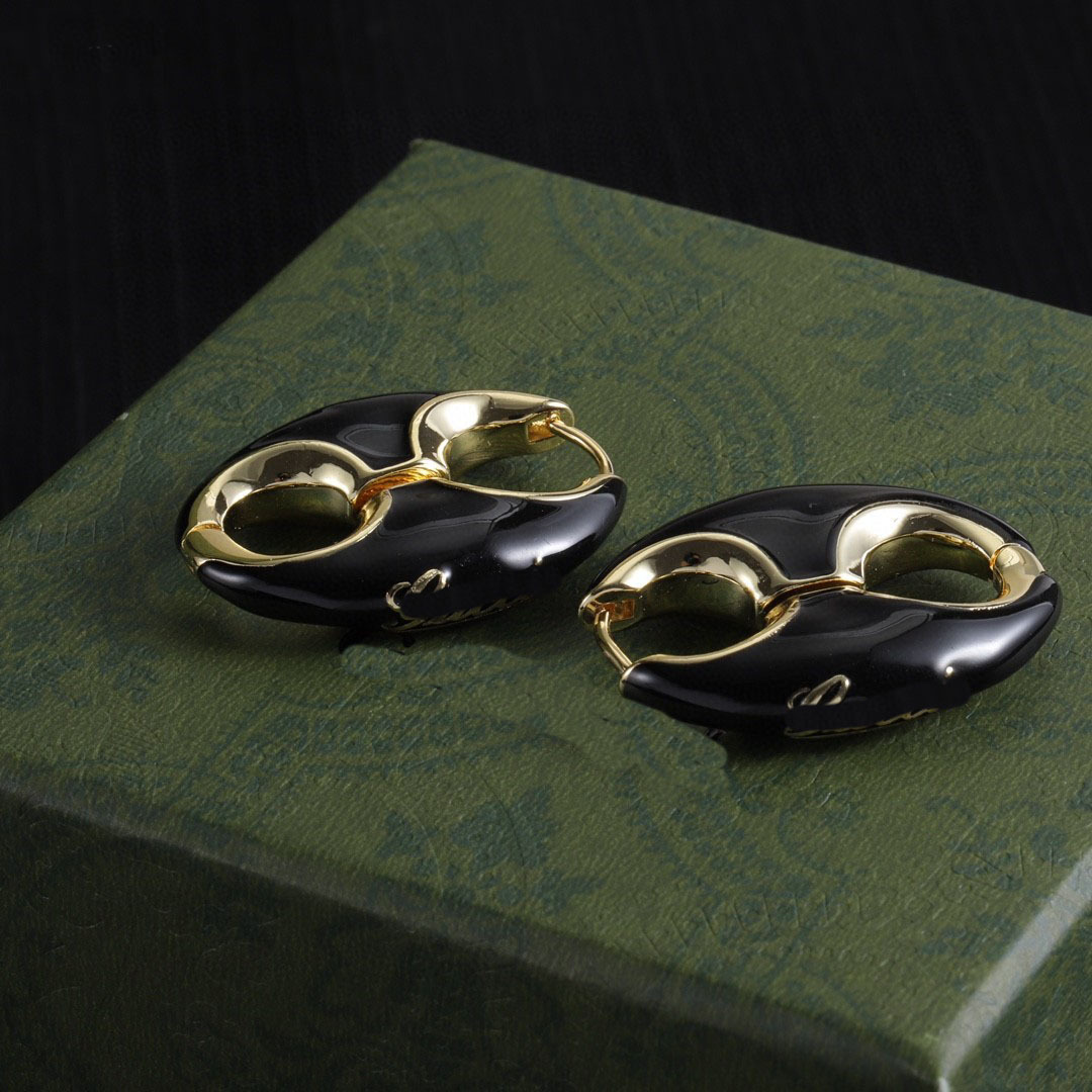 Fashion earring designer jewelry luxury earrings womens earring trendy gold plated hoop earrings jewlery gift
