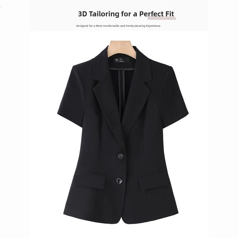 Bla ort Sve Suit Jaet Womens Summer 2025 Small Size Ele Workwear HighEnd Western Sle Outerwear Thin 260716BANJIA