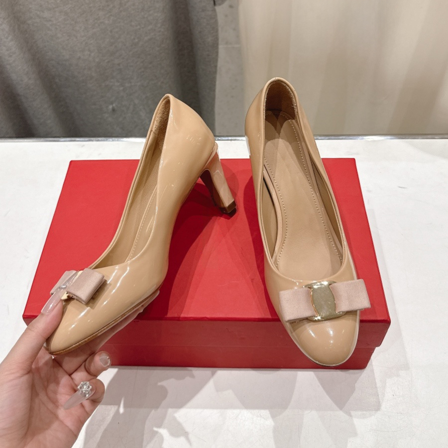 Chaussures habillées de créateur femme talons hauts sandale classique Bow Slingbacks talons hauts en cuir véritable chaussures formelles sandales
