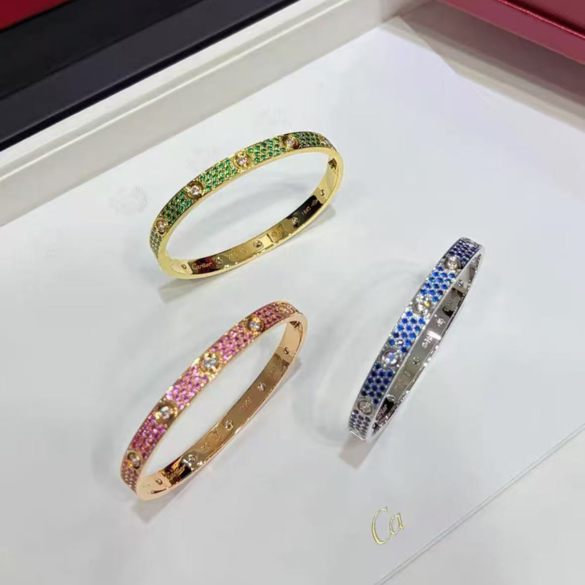 designer bracelet for women colored diamond bracelet designer bangle designer jewelry bracelets personalized gift for Christmas and valentines day